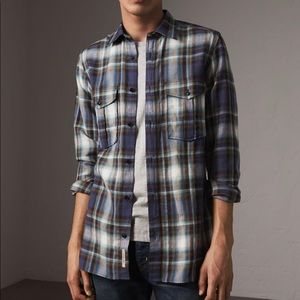 NWT: Gorgeous Burberry Check Flannel Shirt